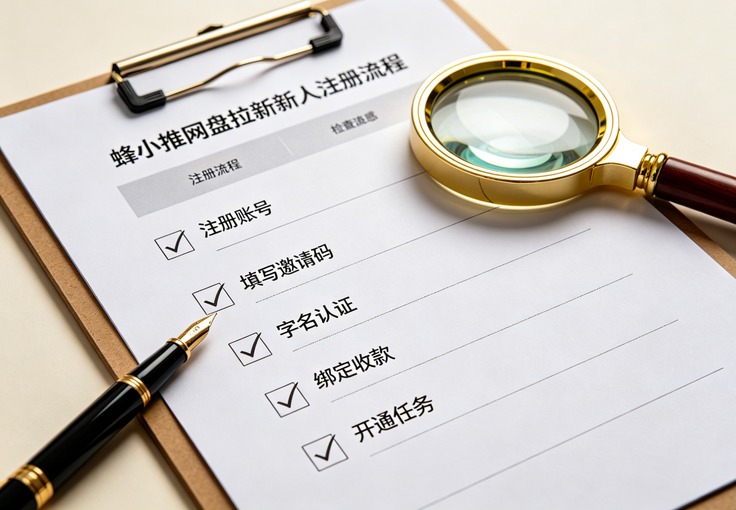 蜂小推网盘拉新平台完整入门指南，新人注册流程、资源推广、提高出单率技巧