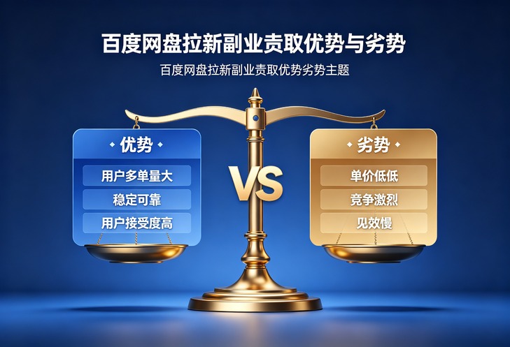 百度网盘拉新项目收益真相拆解，不要盲目跟风入局，副业兼职的优势与劣势剖析