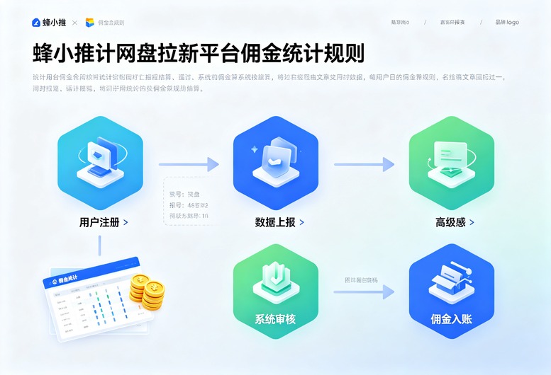蜂小推网盘拉新平台结算机制说明，佣金统计规则、提现条件、常见结算异常问题梳理