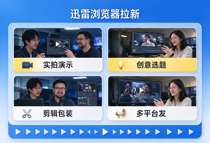 深度拆解迅雷浏览器搜索拉新推广玩法，短视频内容创作思路、回填提交步骤与拒单原因梳理